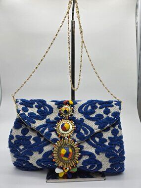 Steve Madden Southwest Style Beaded Clutch